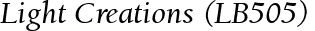 Light Creations (LB505)