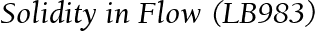 Solidity in Flow (LB983)