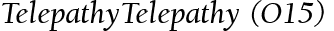 TelepathyTelepathy (O15)