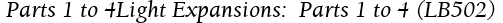  Parts 1 to 4Light Expansions:  Parts 1 to 4 (LB502)